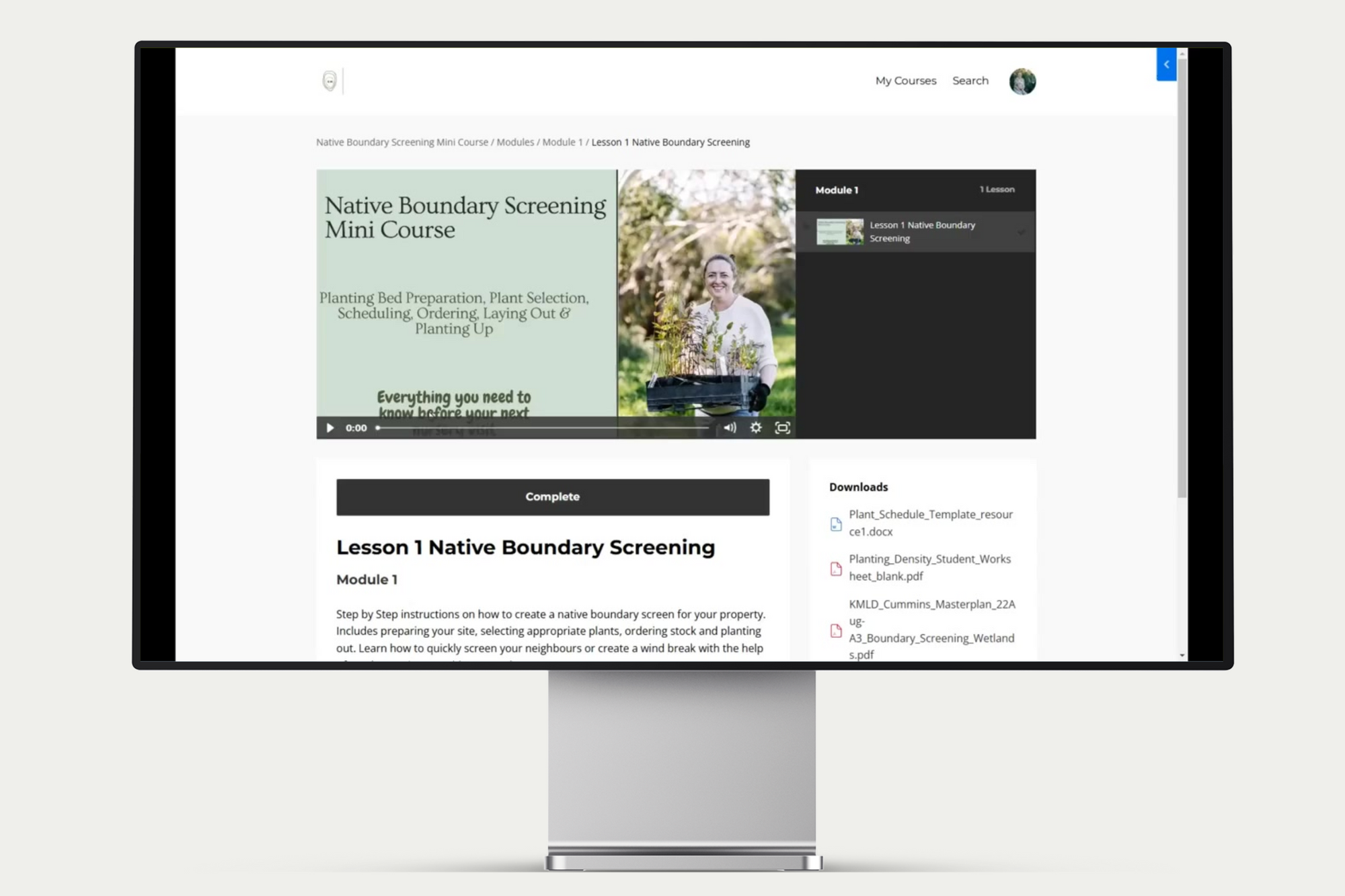Native Boundary Screening Mini Course